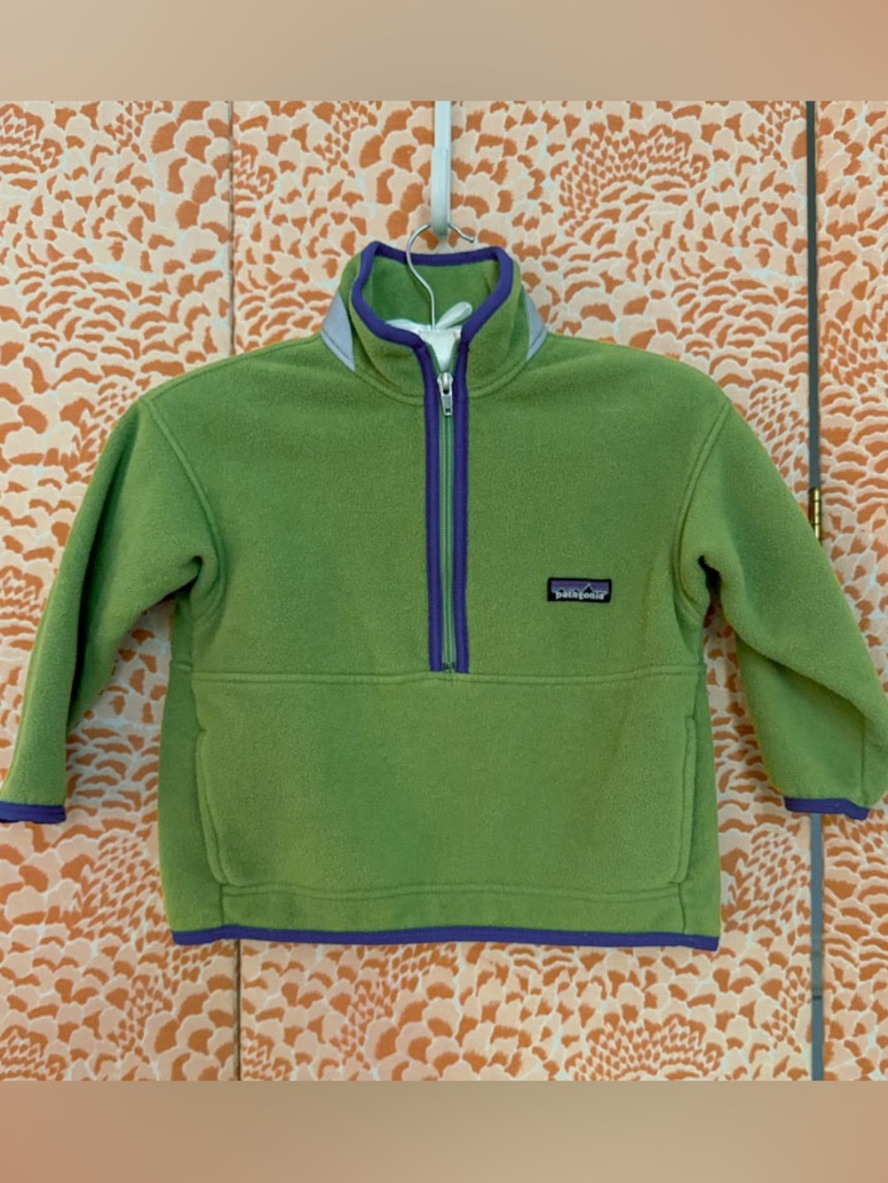 Patagonia Kids Green Fleece Pullover